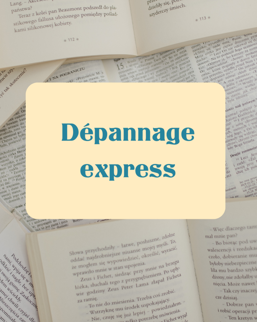 images de livres pour illustrer l’offre de bêta lecture « dépannage express » de Catherine Loiseau