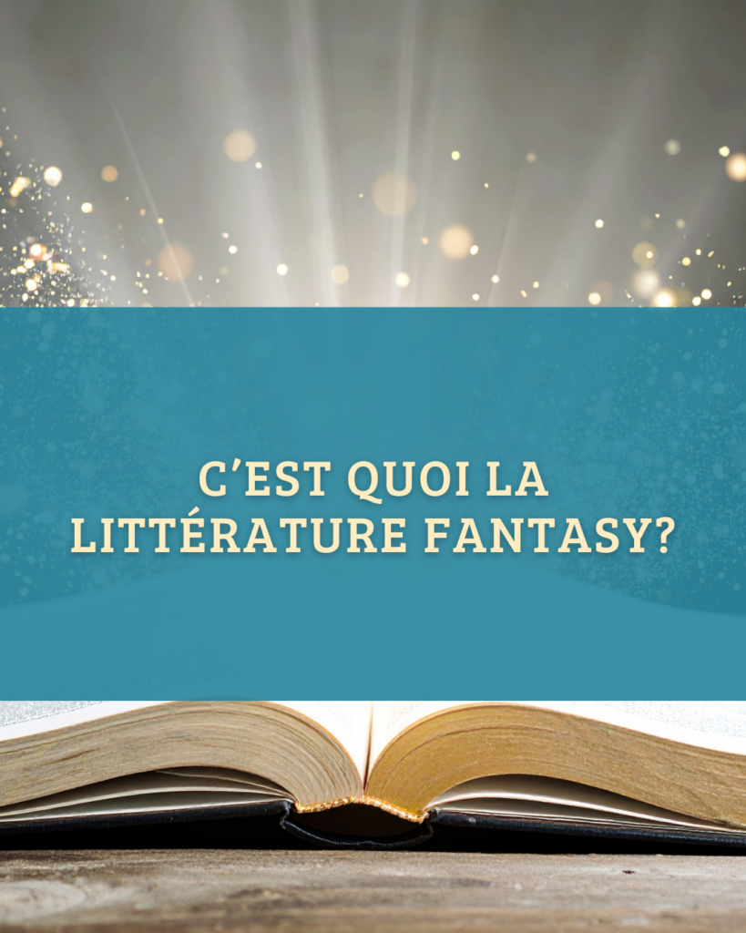 Image d'un livre avec de la lumière pour illustrer l'article Qu'est-ce que que la Fantasy