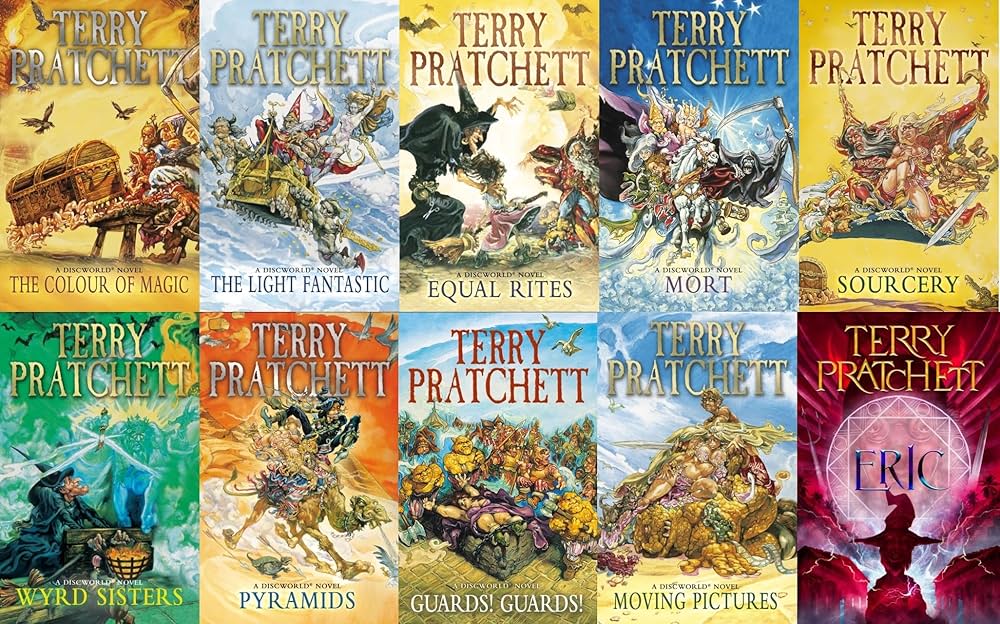 Exemples de livres du Disque Monde de Terry Pratchett, pour parler de la light fantasy