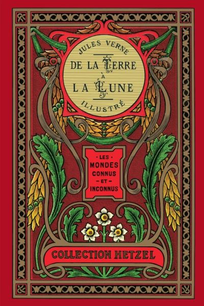 Image de la couverture de de la Terre à la Lune de Jules Verne pour illustrer l'article C'est quoi le steampunk