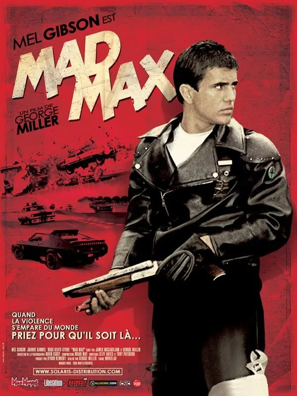 Affiche de Mad Max pour illustre le Post-Apo, genre de la SF